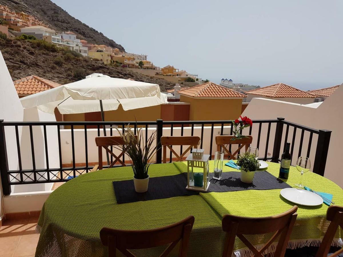 Villa Roque Del Conde With Fantastic Sea View, Terrace, Pool, Wifi, Sat-Tv, Garage Costa Adeje  Kültér fotó