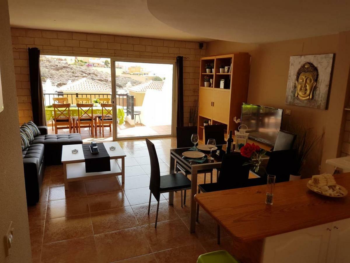 Villa Roque Del Conde With Fantastic Sea View, Terrace, Pool, Wifi, Sat-Tv, Garage Costa Adeje  Kültér fotó
