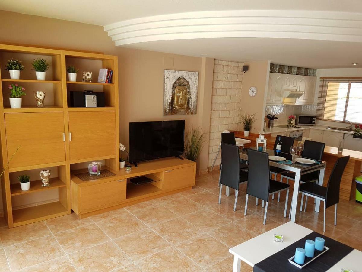 Villa Roque Del Conde With Fantastic Sea View, Terrace, Pool, Wifi, Sat-Tv, Garage Costa Adeje  Kültér fotó