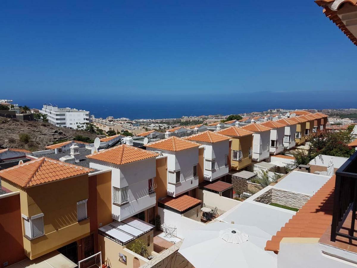 Villa Roque Del Conde With Fantastic Sea View, Terrace, Pool, Wifi, Sat-Tv, Garage Costa Adeje  Kültér fotó